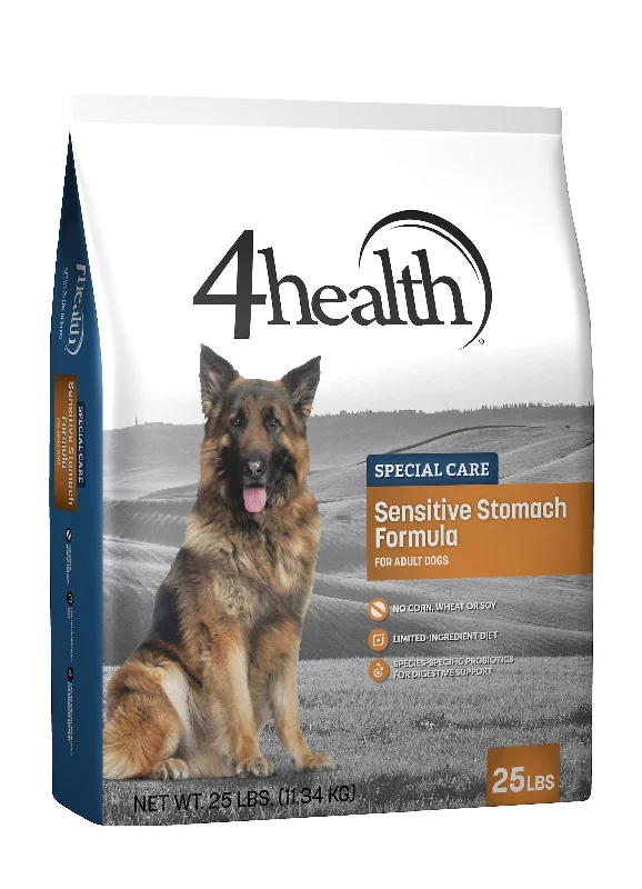 High-quality dog food with chicken as the main protein source-4health Special Care Sensitive Stomach Formula Adult Dry Dog Food, 25 lb.