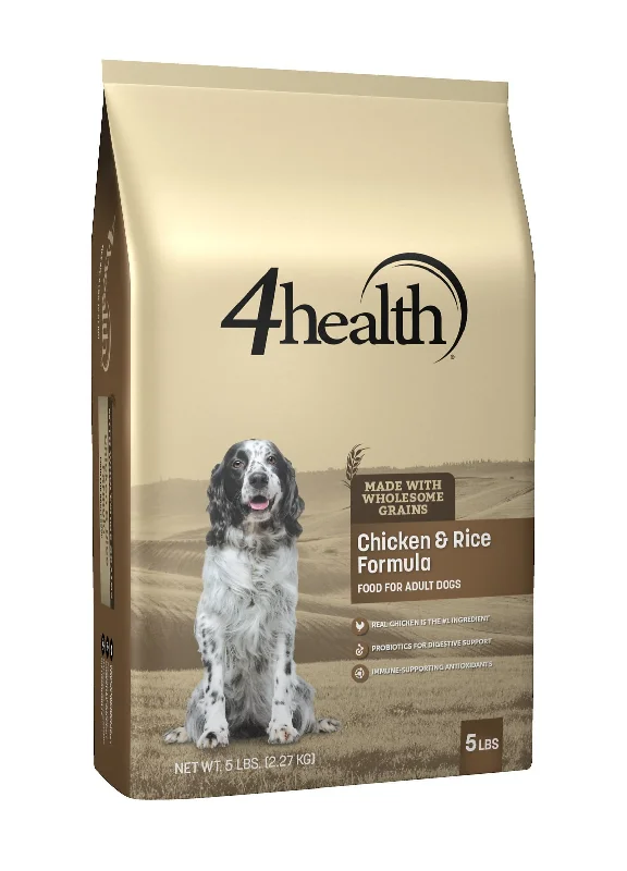 Best dog food for dogs with diabetes with low-glycemic ingredients-4health with Wholesome Grains Chicken & Rice Formula Adult Dry Dog Food