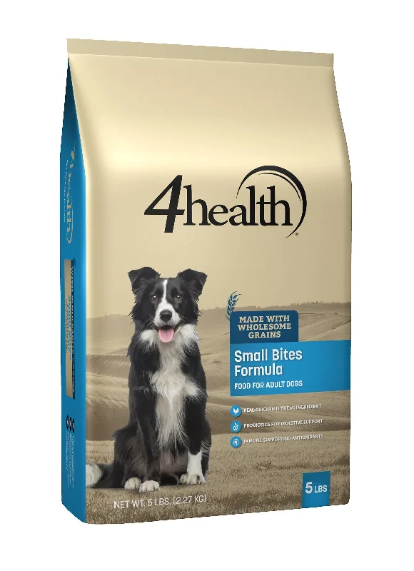 Best dog food for picky eaters with irresistible flavors and textures-4health with Wholesome Grains Small Bites Formula Adult Dry Dog Food