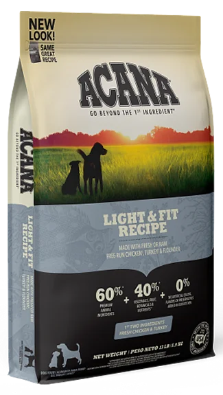 Best dog food with no fillers like corn, soy, or wheat for better digestion-ACANA Dry Food: Light & Fit Recipe