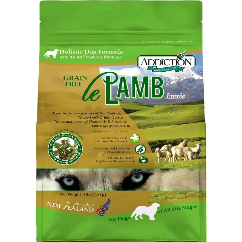 Best dog food with no artificial colors or flavors for a pure diet-Addiction Le Lamb Grain Free Dry Dog Food