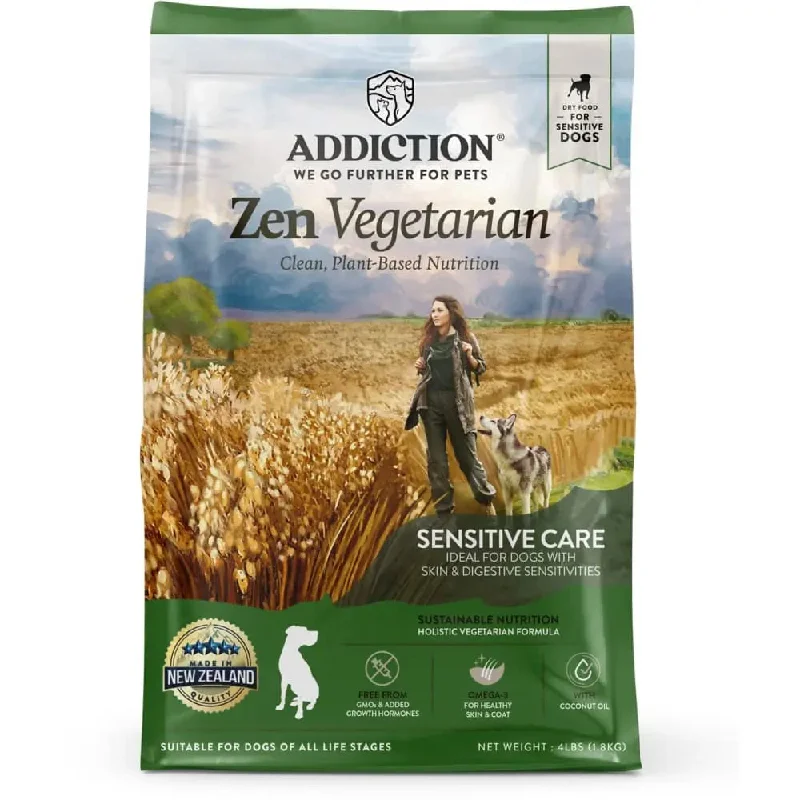 Best dog food for dogs with yeast infections with antifungal ingredients-Addiction Zen Vegetarian Grain Free Dry Dog Food