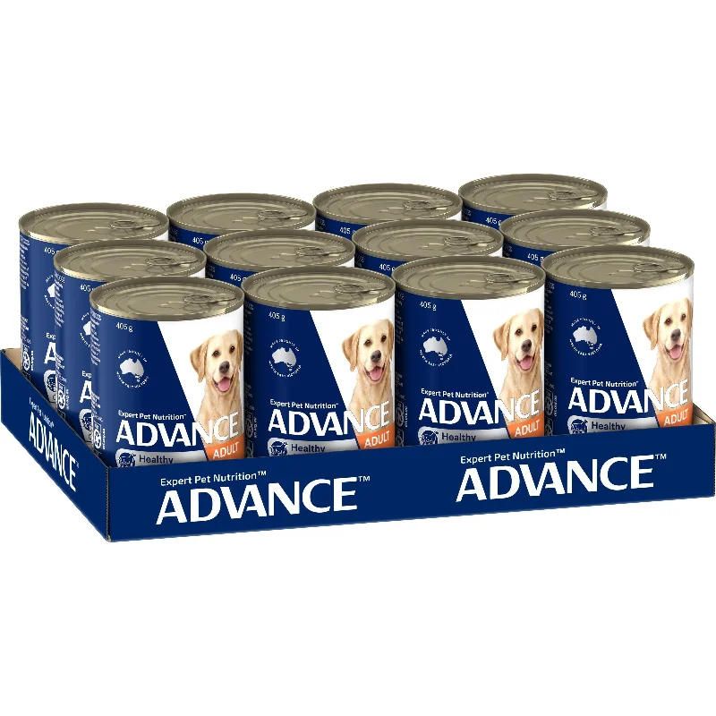 Best dog food for weight loss with high protein and low fat content-Advance Chicken and Rice Weight Control Adult Dog Wet Food 405g x 12