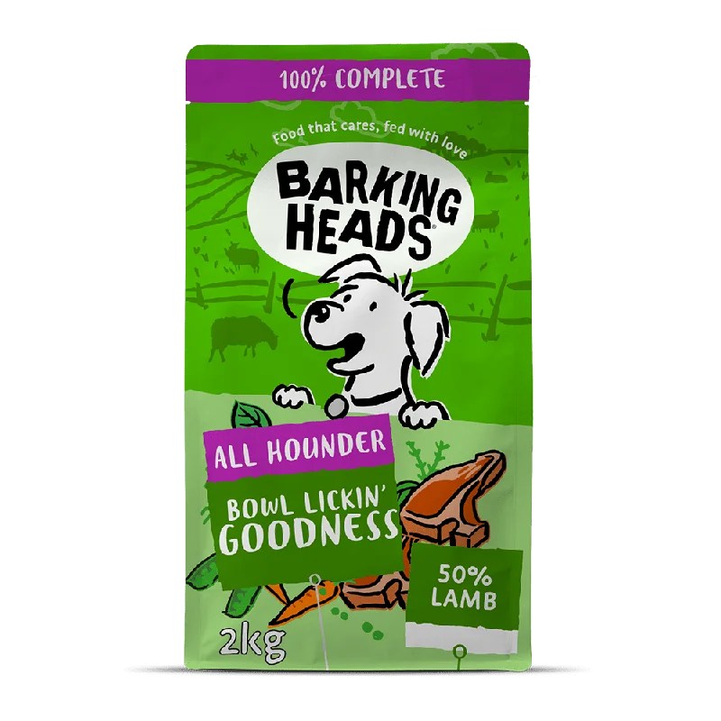 Best dog food for dogs with stomach sensitivity with limited ingredients-Bowl Lickin' Goodness Lamb Dry Dog Food - All Hounder