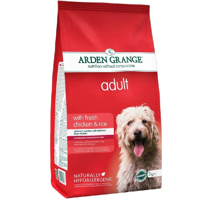 Wet dog food with real lamb and vegetables for a nutritious meal-Arden Grange Chicken & Rice Adult Dog Dry Food