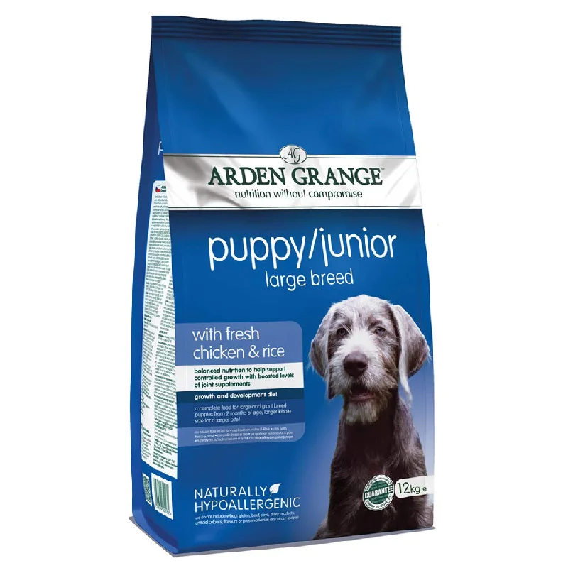 Best dog food with added vitamins and minerals for overall health support-Arden Grange Puppy Junior Large Breed Dog Dry Food | Fresh Chicken