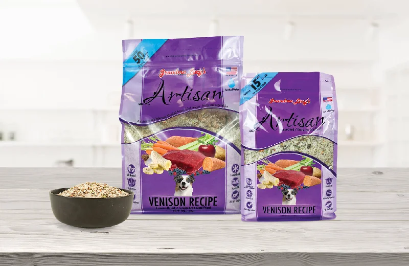 Best dog food with natural antioxidants for cellular health and longevity-Artisan Venison