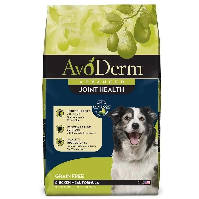 High-quality dog food with chicken as the main protein source-AvoDerm Joint Health Grain Free Chicken Meal Formula Dry Dog Food