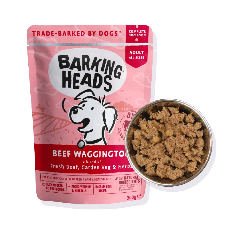 Best dog food for large breed puppies with balanced calcium and protein levels-Beef Waggington Wet Dog Food