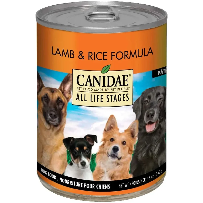 Raw dog food with fresh ingredients for a more natural diet-Canidae Life Stages Lamb Rice Dog Food Canned 13 oz. Single Can