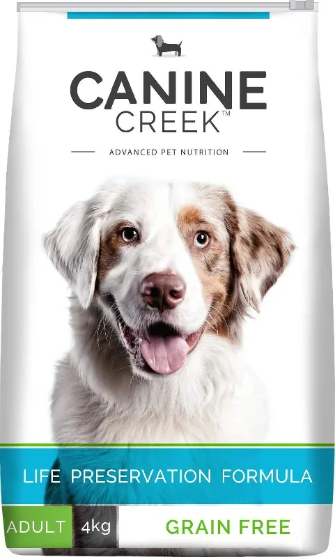 Dog food with added kelp for improved thyroid function and overall health-Canine Creek Adult Dry Dog Food 4kg