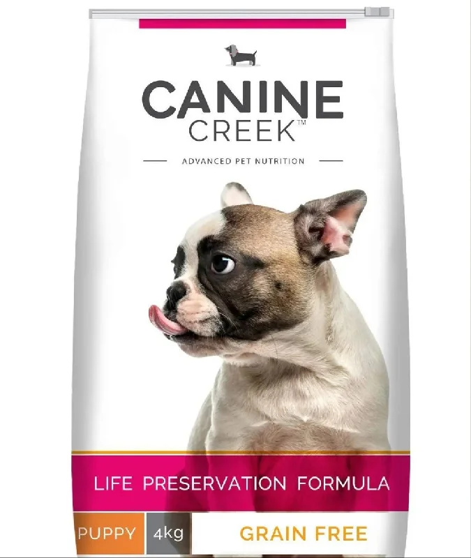 Best dog food for dogs with digestive issues with easily digestible protein-Canine Creek Puppy Dry Dog Food, Ultra 4 kg Pack