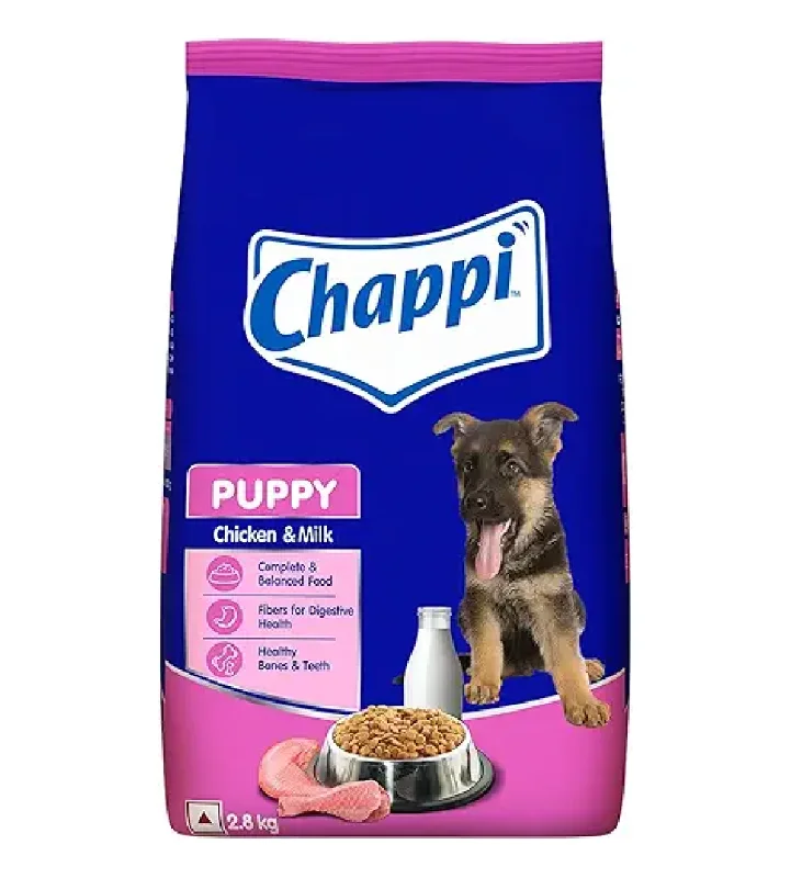 Best dog food for dogs with arthritis with glucosamine and chondroitin-Chappi Chicken & Milk Dry Puppy Food