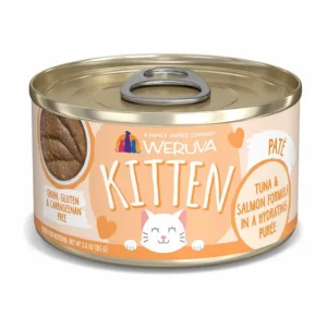 Best dog food for joint health with added glucosamine and chondroitin-Weruva Kitten Tuna & Salmon Puree Recipe Canned Cat Food