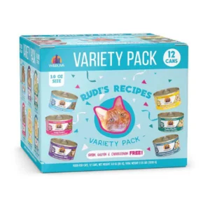 Wet dog food with real meat for a flavorful and hydrating option-Weruva Rudi's Recipes Variety Pack Cat Food Pouches