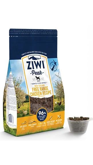 Grain-free dog food with pork for a novel protein and allergy-friendly option-ZIWI Peak: Air-Dried Chicken Recipe