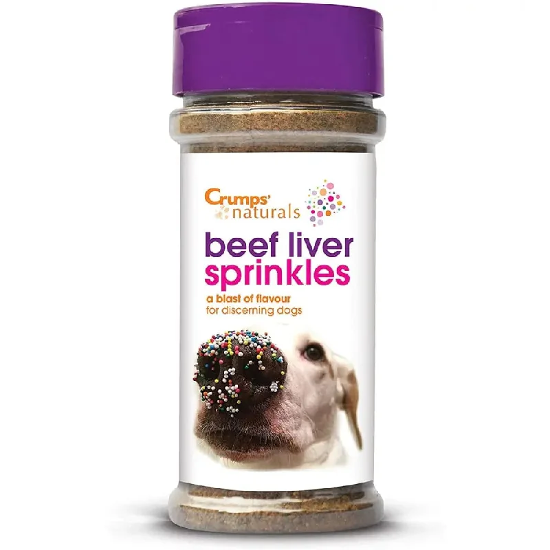 Natural dog food with grain-free ingredients for sensitive stomachs-Crumps' Naturals Beef Liver Sprinkles