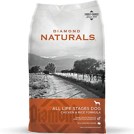 Best dog food with antioxidants to support a healthy immune system-Diamond Naturals All Life Stages Chicken and Rice 40#