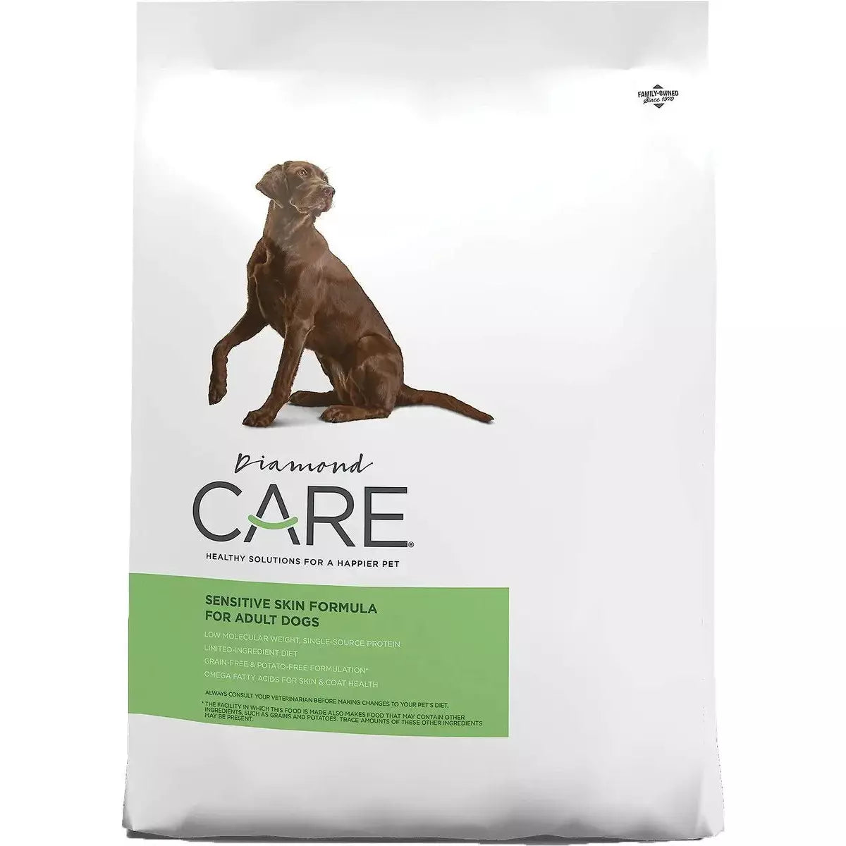 Wet dog food with beef and potatoes for a hearty, filling meal-Diamond Care® Sensitive Skin Formula Adult Dry Dog Food