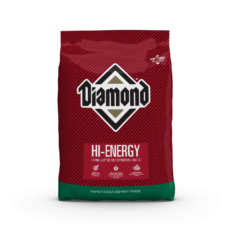 High-fiber dog food with chicory root for better digestion and gut health-Diamond Diamond Hi-Energy Dry Dog Food