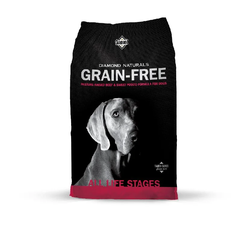 Dog food with carrots and peas for a tasty and nutritious vegetable mix-Diamond Naturals Grain Free Beef & Sweet Potato Dry Dog Food