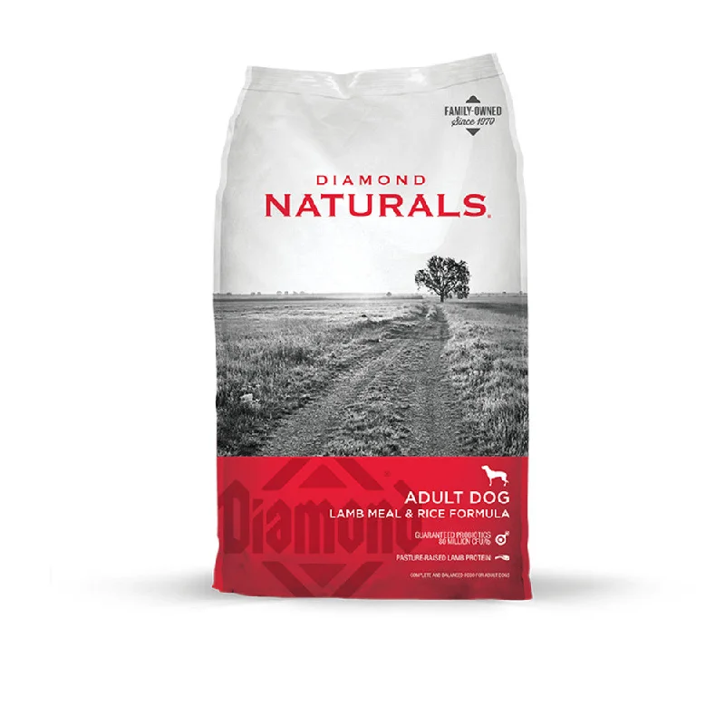 Best dog food with real fish for a source of healthy protein and omega-3-Diamond Naturals Lamb Meal & Rice Adult Dry Dog Food