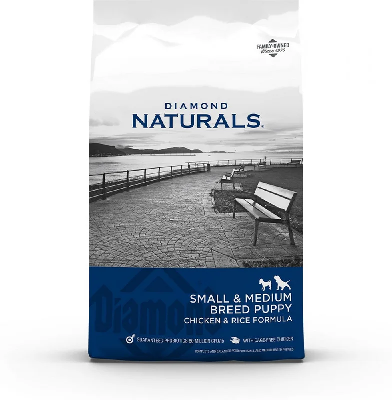 Healthy dog food with omega-3 fatty acids for shiny coats-Diamond Naturals Small Breed Puppy Dry Food