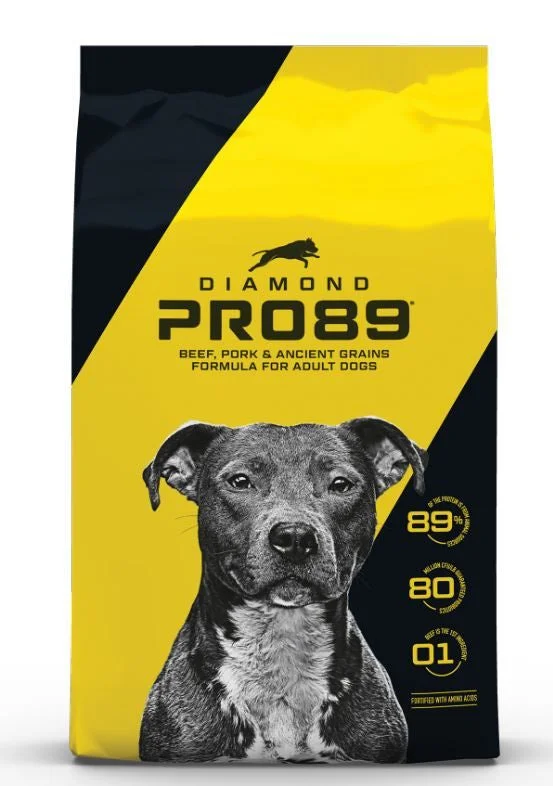 Best dog food with a high-fat content for active dogs and energy-Diamond Pro89 Beef, Pork, & Ancient Grains Formula Adult Dry Dog Food