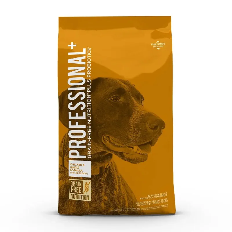 Best dog food for muscle building with a high-protein formula-Diamond Professional+ Chicken & Lentils Senior Dog Food 28 Lbs