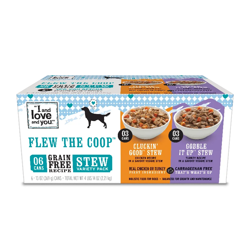 Wet dog food with turkey and cranberry for urinary health support-Dog Can Variety-Pack - Flew The Coop