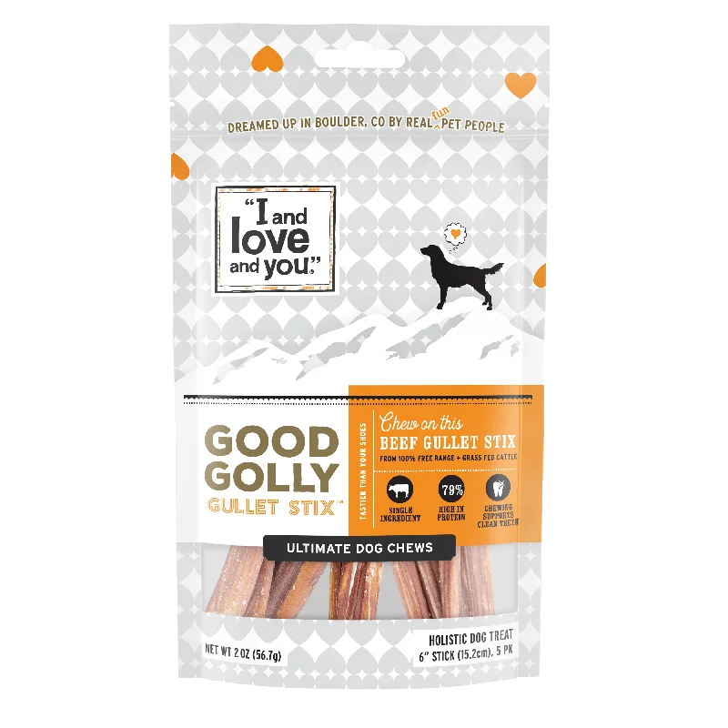 Dog food with pumpkin and carrots for improved digestion and overall health-Good Golly Gullet Stix