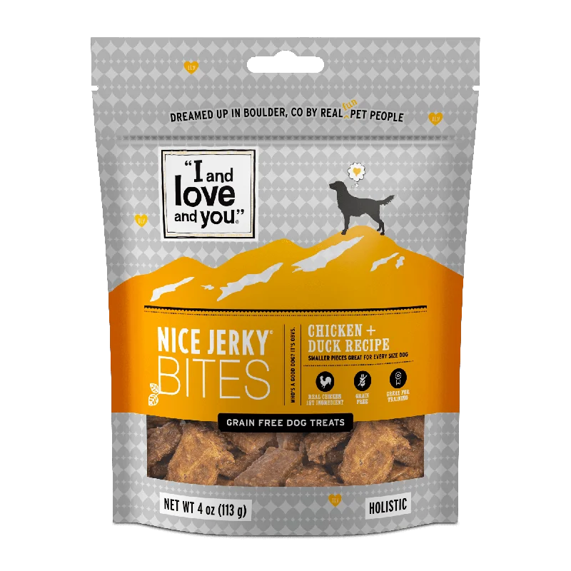 Dog food with antioxidant-rich fruits and vegetables for immune support-Nice Jerky! - Chicken + Duck