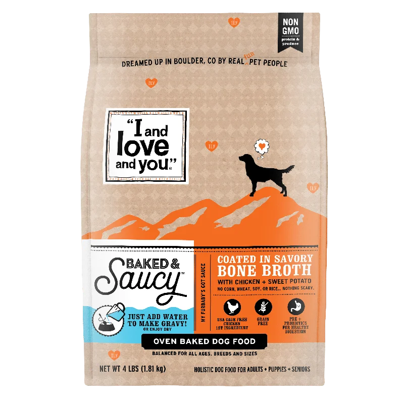 Best dog food for active dogs with high protein and energy levels-Baked & Saucy - Chicken + Sweet Potato