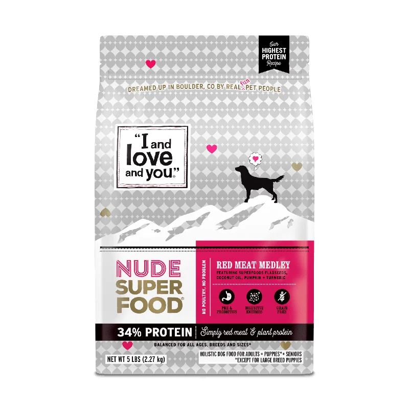 Best dog food for pregnant dogs with extra nutrients for fetal development-Nude Super Food - Red Meat Medley