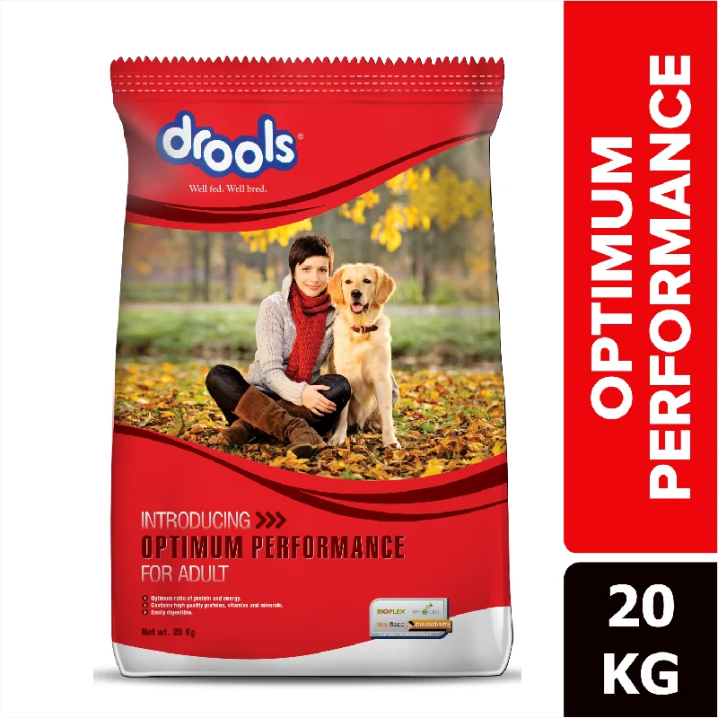 Best dog food for active dogs with high protein and energy levels-Drools Optimum Performance Adult Dog Dry Food