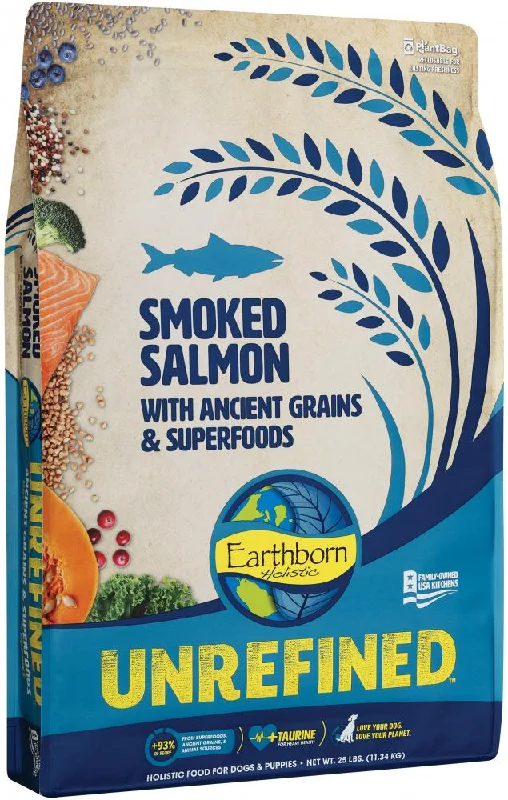 Best dog food for joint health with added glucosamine and chondroitin-Earthborn Holistic Unrefined Smoked Salmon with Ancient Grains & Superfoods Dry Dog Food