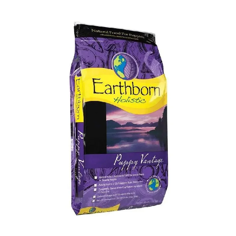 Best dog food for large breed puppies with balanced calcium and protein levels-Earthborn Holistic® Puppy Vantage™ Grain-Free Dry Dog Food