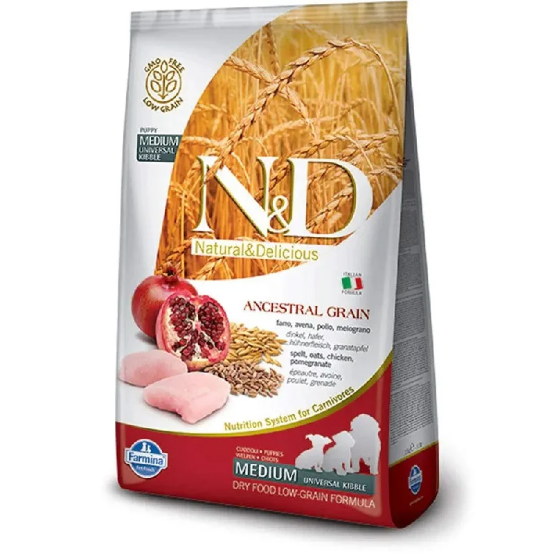 Best dog food for dogs with yeast infections with antifungal ingredients-Farmina N&D Low Grain Chicken and Pomegranate Puppy Medium Dog Food 2.5 Kg