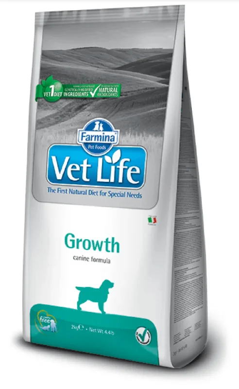 Organic dog food with USDA-certified ingredients for a healthy diet-Farmina VetLife Growth Canine 12kg