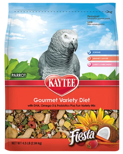 Dog food with carrots and peas for a tasty and nutritious vegetable mix-Fiesta Parrot Food 4.5LB