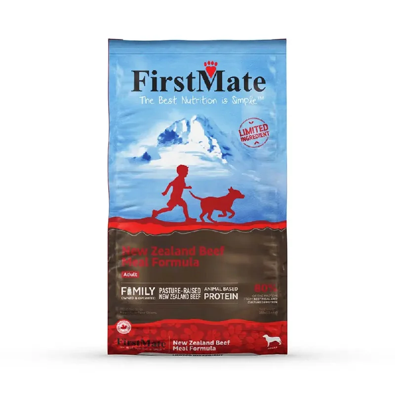 Hypoallergenic dog food with salmon for sensitive dogs and skin care-FirstMate Limited Ingredient New Zealand Beef Meal Formula Dog Food