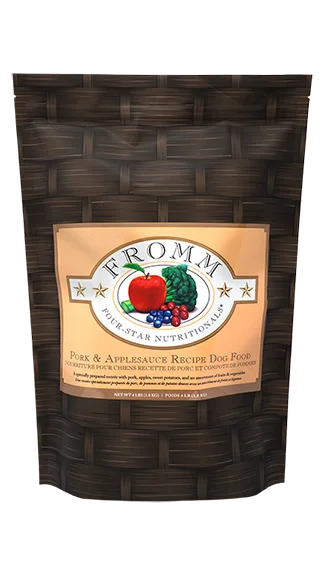 Limited ingredient dog food with duck for easy digestion and fewer allergens-Fromm Four Star Nutritionals: Pork & Applesauce Formula