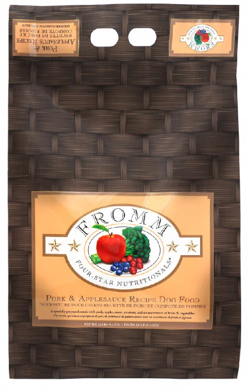 Best dog food for sensitive stomachs with easily digestible ingredients-Fromm Four Star Pork & Apple Sauce Formula Dry Dog Food