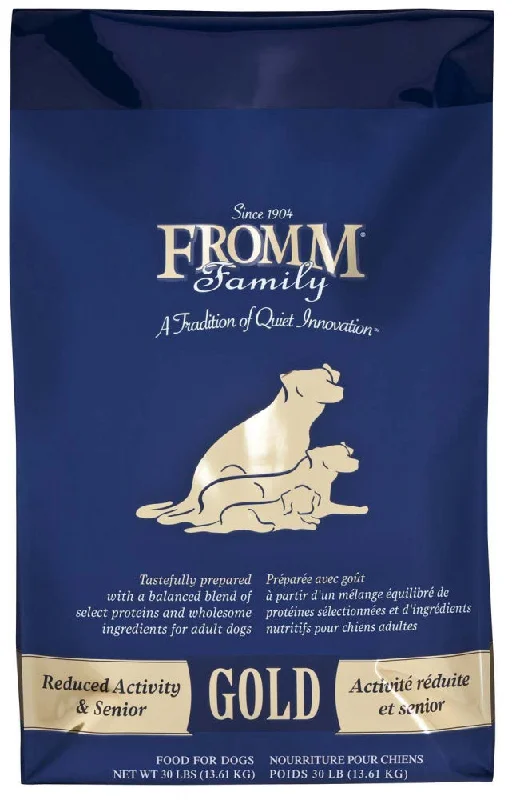 High-quality dog food with real beef for muscle and energy support-Fromm Gold Reduced Activity & Senior Dry Dog Food