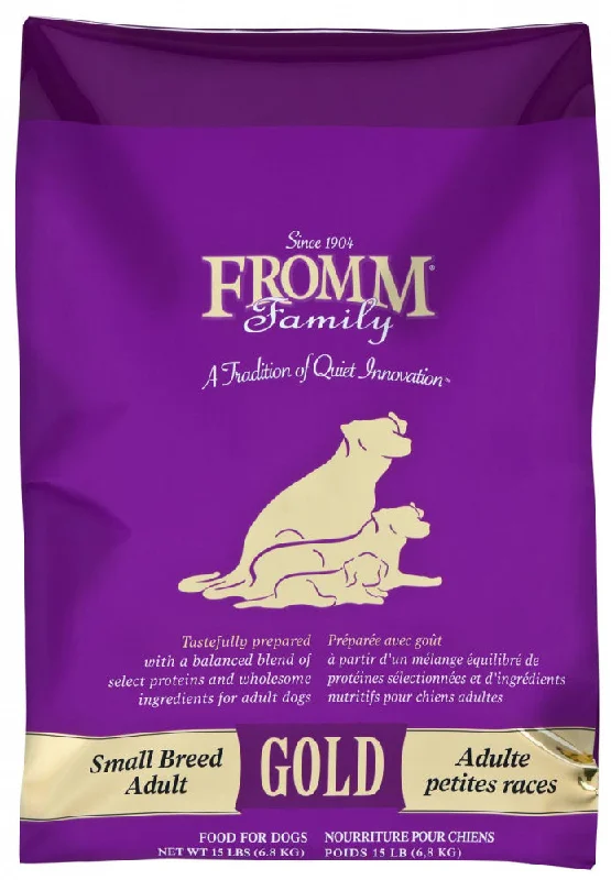 High-fiber dog food with chicory root for better digestion and gut health-Fromm Gold Small Breed Adult Dry Dog Food