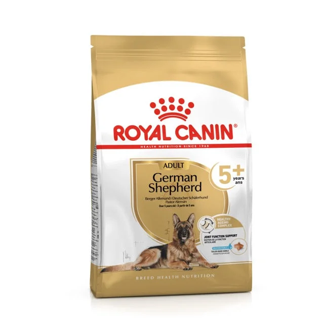 Dog food with probiotics and prebiotics for healthy digestion and gut flora-Royal Canin German Shepherd 5+