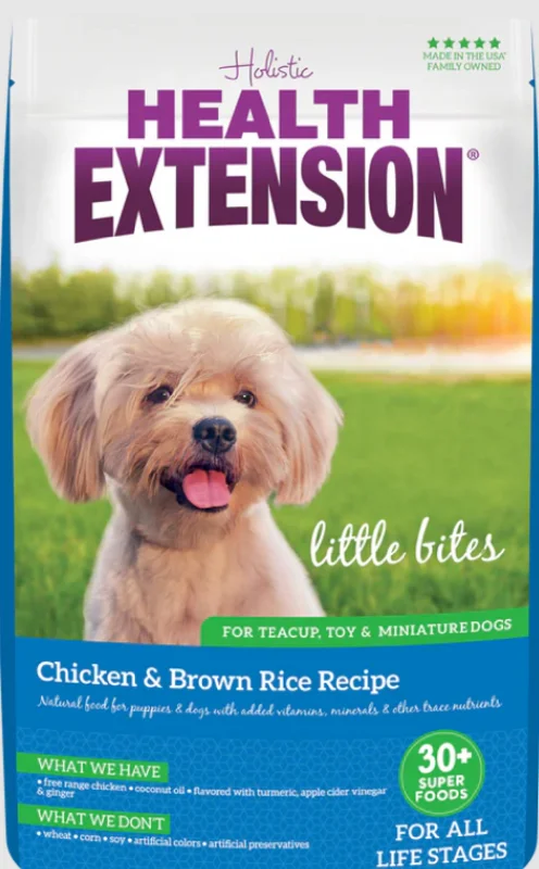 Best dog food for large breed puppies with balanced calcium and protein levels-Health Extension Little Bites Chicken and Brown Rice Dry Dog Food