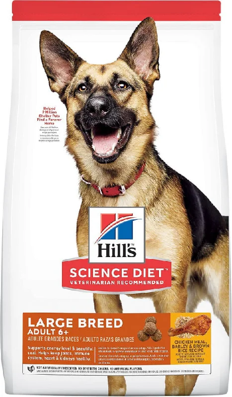 Best dog food with antioxidants to support a healthy immune system-Hill's Science Diet Adult 6+ Large Breed Chicken Meal, Rice, & Barley Recipe Dry Dog Food