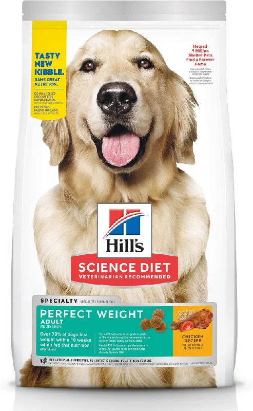 Best dog food for puppies with high protein content for growth-Hill's Science Diet Adult Perfect Weight Chicken Recipe Dry Dog Food