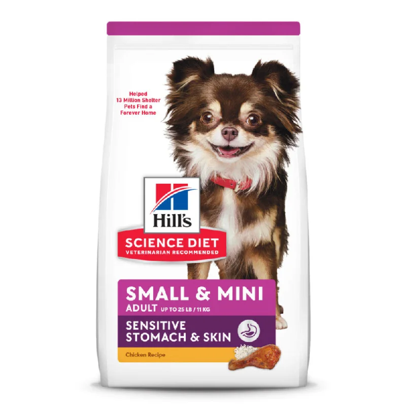 High-protein dog food with turkey for building lean muscle mass-Hill's Science Diet Adult Sensitive Stomach & Skin Small & Toy Breed Dry Dog Food